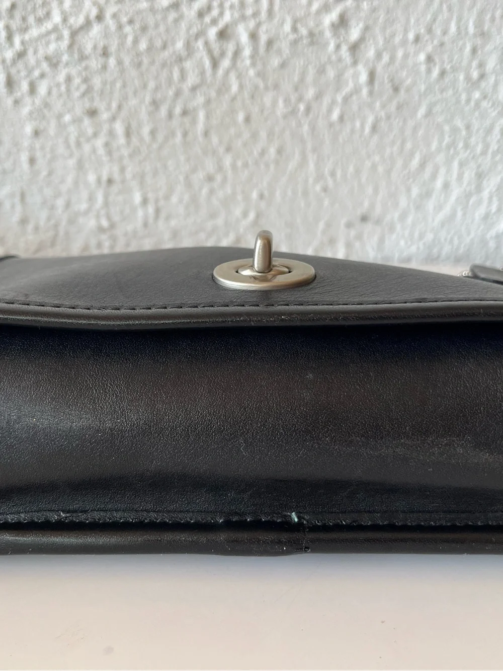 Vintage COACH 9924 black casino bag with nickel hardware y2k made in USA 2000
